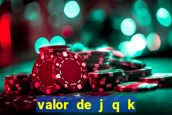 valor de j q k en blackjack